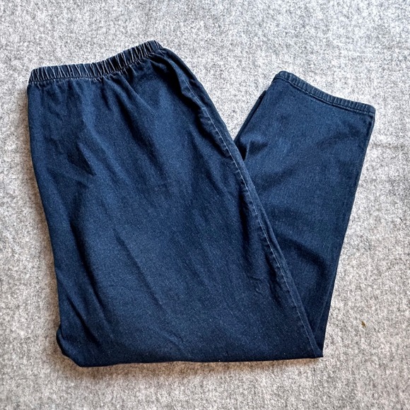 Catherines Everyday Fit Denim Capris Womens 3X W Petite 26/28 Plus Size Jeans - Picture 1 of 8